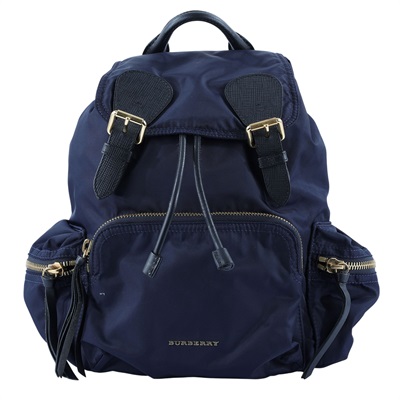 博柏利 BURBERRY The Rucksack 尼龍 後背包 40166241 藍尼龍後背包 無附屬品