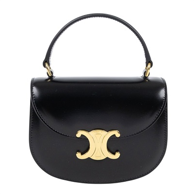 思琳 CELINE Besace Clea 迷你 馬鞍包  10L063ETZ 黑金BESACE CLEA MINI 防塵袋/原廠盒子
