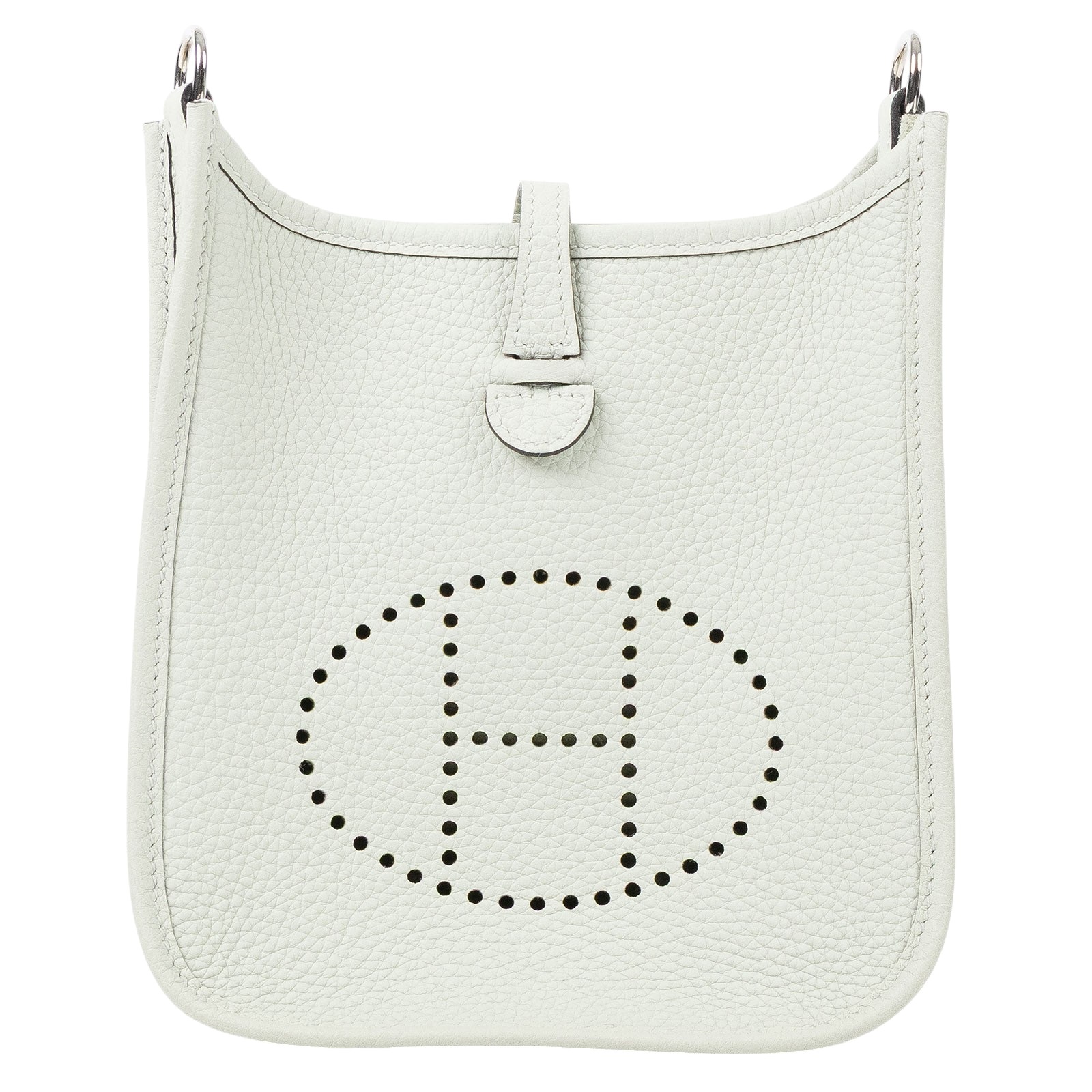 愛馬仕 Hermes Evelyne 16 Amazone bag 伊芙琳包 銀色五金 冰晶灰 H069426CKDU B刻/  防塵袋/原廠盒子/購買證明