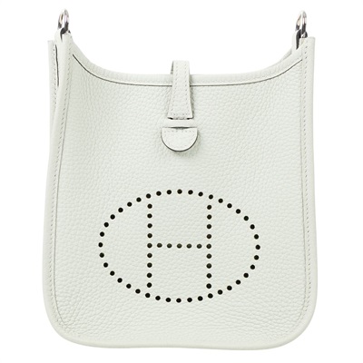 愛馬仕 Hermes Evelyne 16 Amazone bag 伊芙琳包 銀色五金 冰晶灰 H069426CKDU B刻/  防塵袋/原廠盒子/購買證明