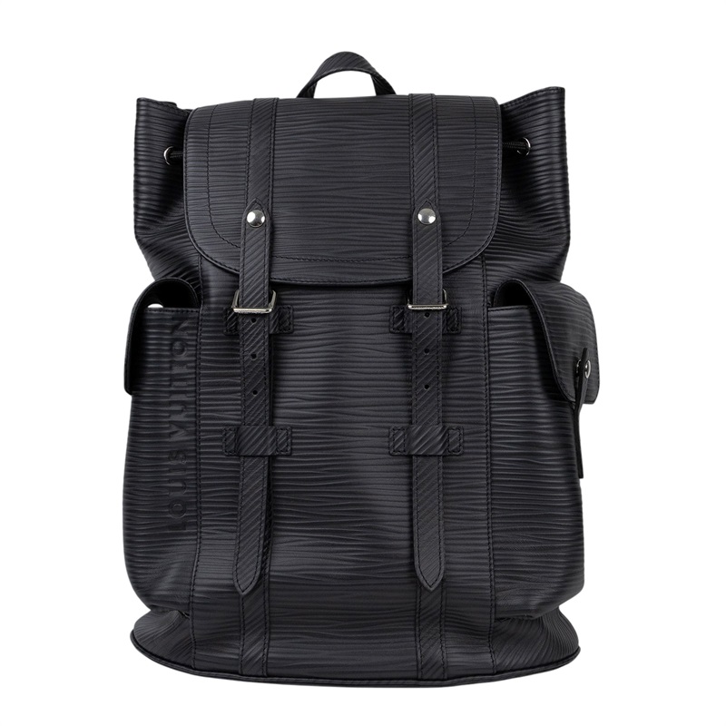 路易威登 LOUIS VUITTON Christopher MM 後背包 Epi XL 壓紋皮革 M24326 晶片款  原廠盒子/防塵袋/吊牌/購買證明