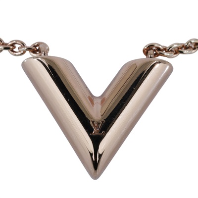 路易威登 LOUIS VUITTON Essential V 項鏈 玫瑰金色 M02382 玫金色Essential V項鍊 防塵袋/原廠盒子