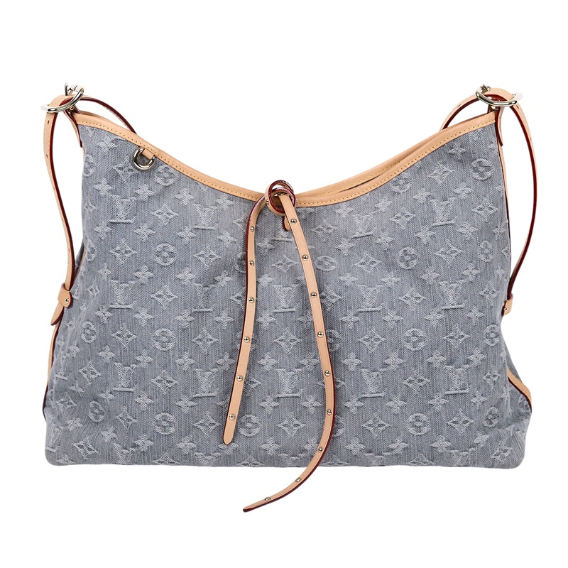 路易威登 LOUIS VUITTON CarryAll MM 丹寧 肩背包 Nautical 系列 M13289 晶片款  原廠盒子/防塵袋