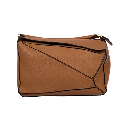 羅意威 LOEWE Medium Puzzle bag 中型 手提 斜背 肩背包 A510P49X14 焦糖PUZZLE 防塵袋