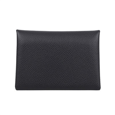 愛馬仕 Hermes Calvi Duo 卡包 CALD 黑CALVI DUO 原廠盒子