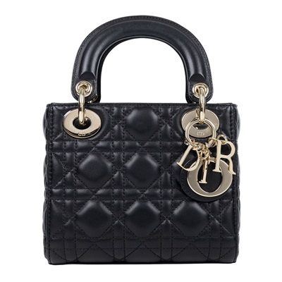 迪奧 CHRISTIAN DIOR Lady Dior 迷你 手提 肩背包 羊皮 M0505ONGE  原廠盒子/防塵袋/保證卡/購買證明