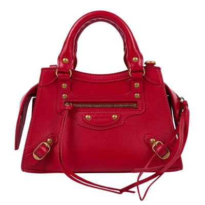 巴黎世家 BALENCIAGA Neo Calassic 迷你 機車包 63852415Y4Y 紅NEO CLASSIC MINI 防塵袋