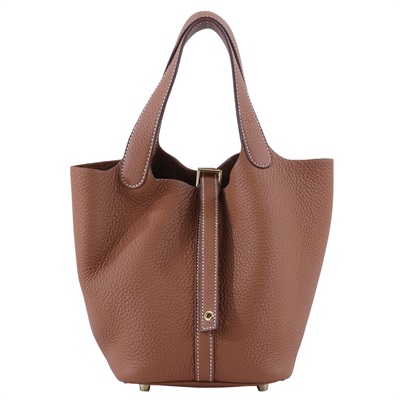 愛馬仕 Hermes Picotin Lock 18 菜籃子包 H056289 /K刻 金棕PICOTIN18 原廠盒子/防塵袋/鎖組