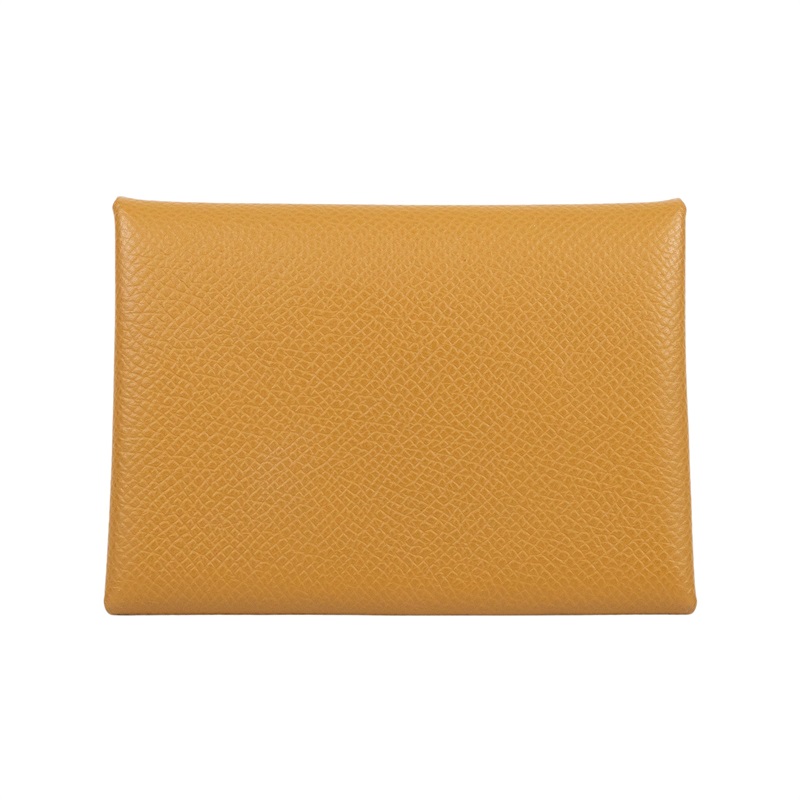 愛馬仕 Hermes Calvi Duo 卡包 CALD B刻 棕CALVI DUO 原廠盒子