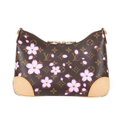 路易威登 LOUIS VUITTON Boulogne PM 牛角包 村上隆聯名 M13265 晶片款  原廠盒子/鍊帶/背帶/購買證明