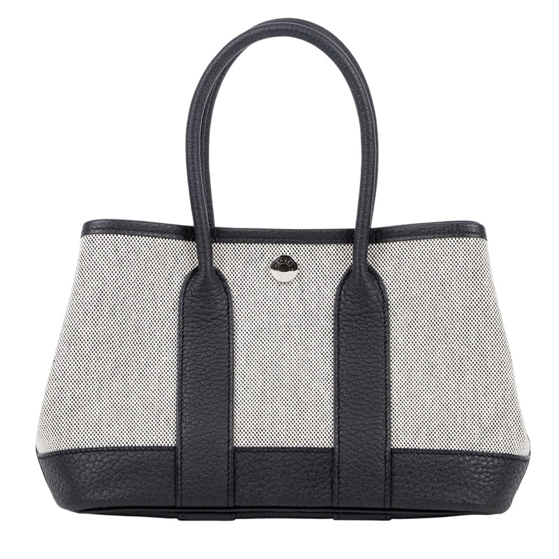 愛馬仕 Hermes Garden Party 花園派對包 23 GP23 W刻 W刻 黑帆布GP23 防塵袋