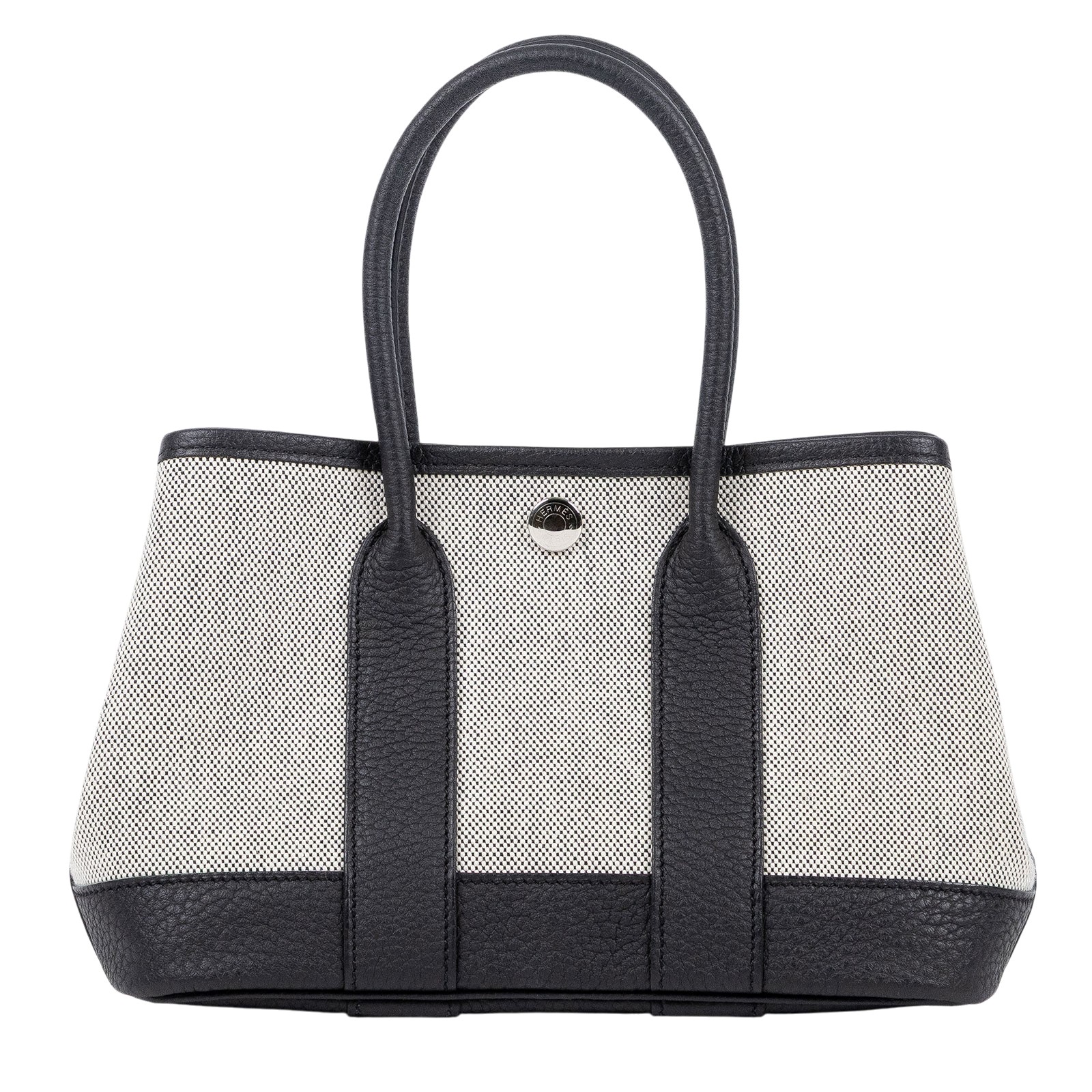 愛馬仕 Hermes Garden Party 花園派對包 23 GP23 W刻 W刻 黑帆布GP23 防塵袋