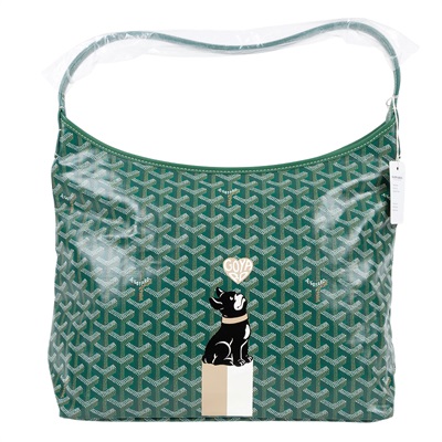 高雅德 GOYARD Bohème Hobo Bag PM 托特包 BOHEMEPMLTY 綠狗圖騰HOBO　HULOT 無附屬品