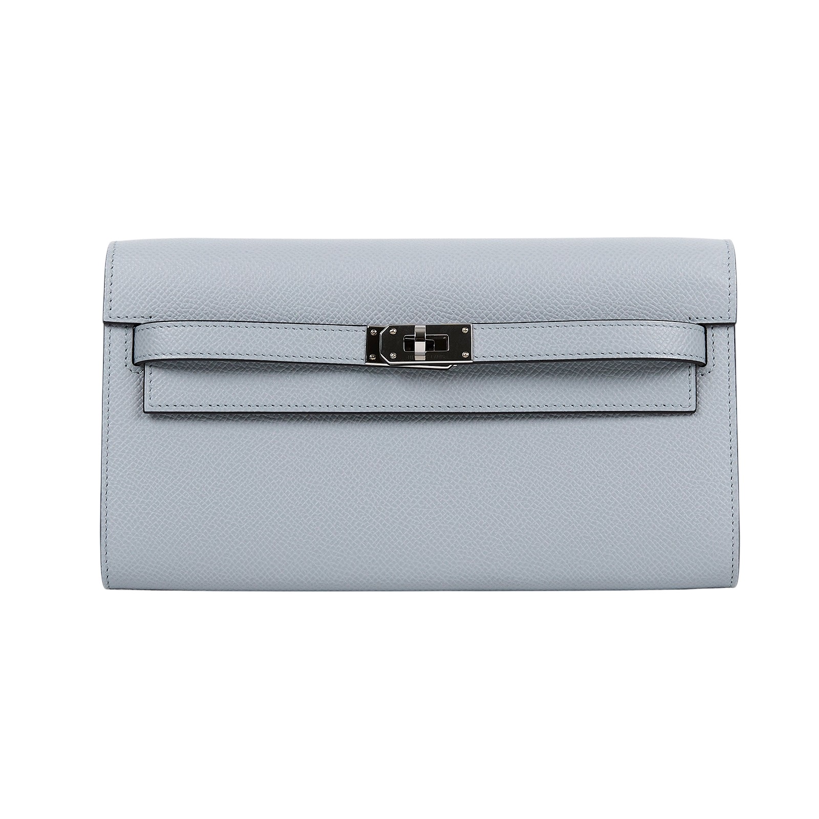 愛馬仕 Hermes Kelly to go 長夾肩背包 冰川藍 銀色五金 H080253CK8U /K刻 冰川藍KELLY TO GO 原廠盒子/國外購買證明
