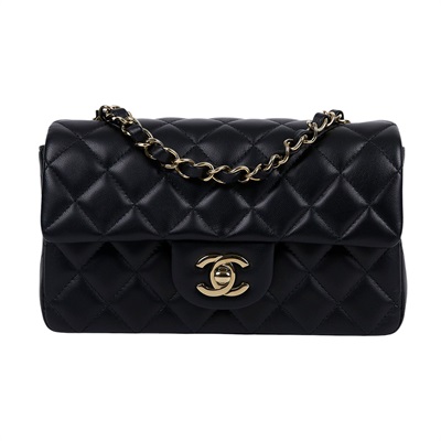 香奈兒 CHANEL CF 迷你 口蓋包 A69900 晶片款 黑金羊COCO20 防塵袋/原廠盒子/購買證明