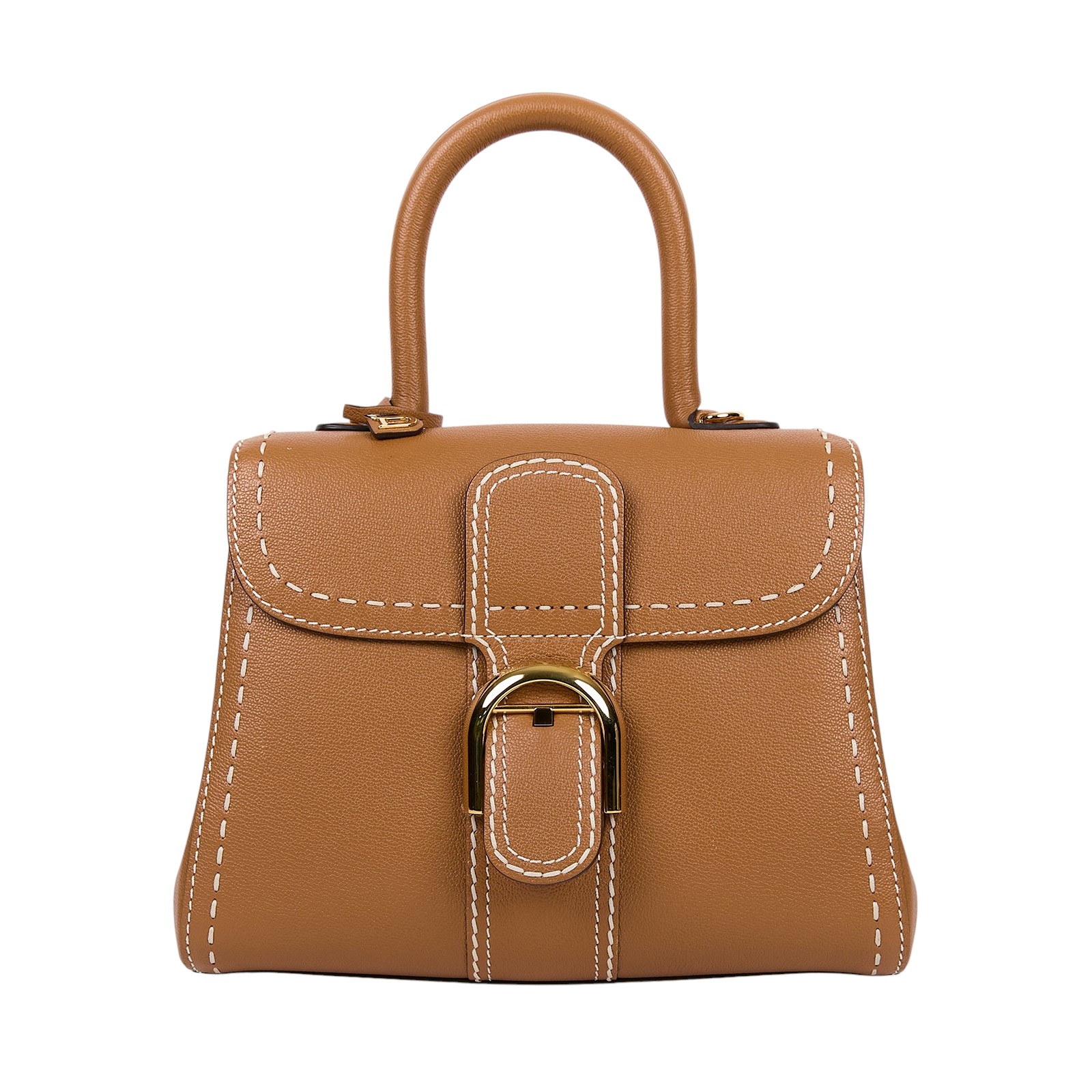 德爾沃 DELVAUX  Brillant 手提包 AA0569ADW0ADNDO 棕BRILLANT PM 原廠盒子/防塵袋/背帶/保證卡