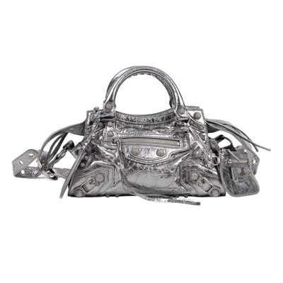 巴黎世家 BALENCIAGA Neo Cagole City 700940210BM 銀色水鑽NEO CAGOLE CITY 　鏡汚 防塵袋