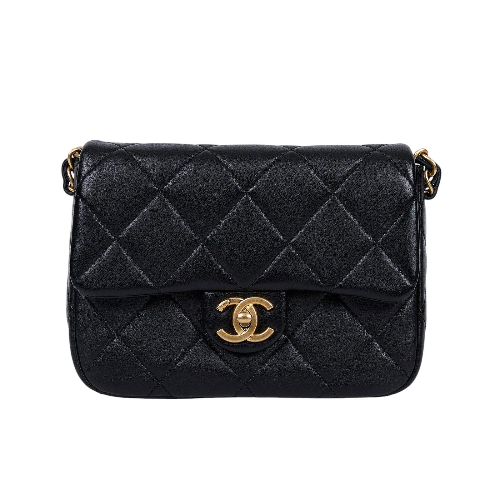 香奈兒 CHANEL Perfect Fit 鏈帶肩背包 迷你 AS4636 B15615 黑色季節款肩背包 原廠盒子/防塵袋/購買證明