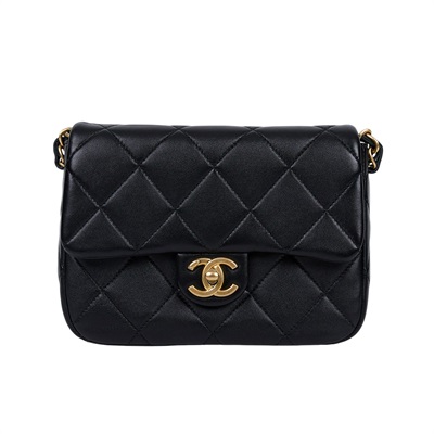 香奈兒 CHANEL Perfect Fit 鏈帶肩背包 迷你 AS4636 B15615 黑色季節款肩背包 原廠盒子/防塵袋/購買證明