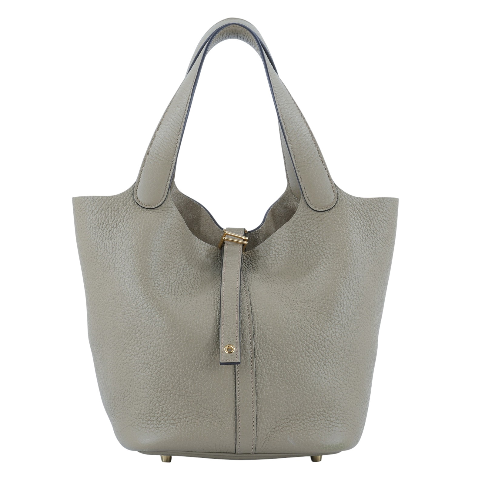 愛馬仕 Hermes Picotin Lock 22 菜籃子包 金色五金 馬爾法米色 H060991CC8Q /W刻  原廠盒子/防塵袋/鎖組/購買證明影本