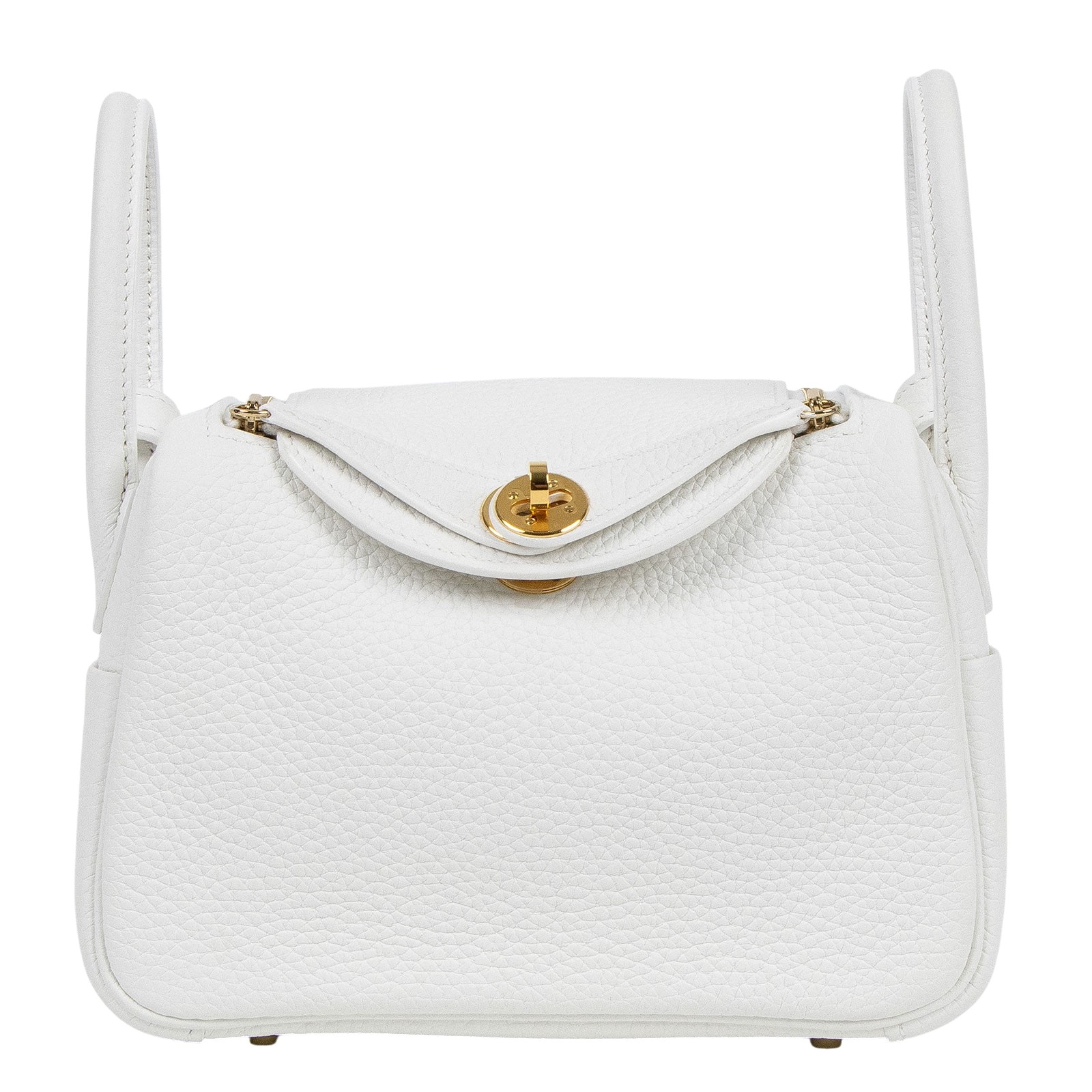 愛馬仕 Hermes Lindy 琳迪包 迷你 新白色 金色五金 H079086CC0U W刻 新白MINI LINDY 原廠盒子/防塵袋