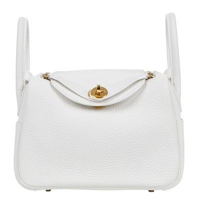 愛馬仕 Hermes Lindy 琳迪包 迷你 新白色 金色五金 H079086CC0U W刻 新白MINI LINDY 原廠盒子/防塵袋