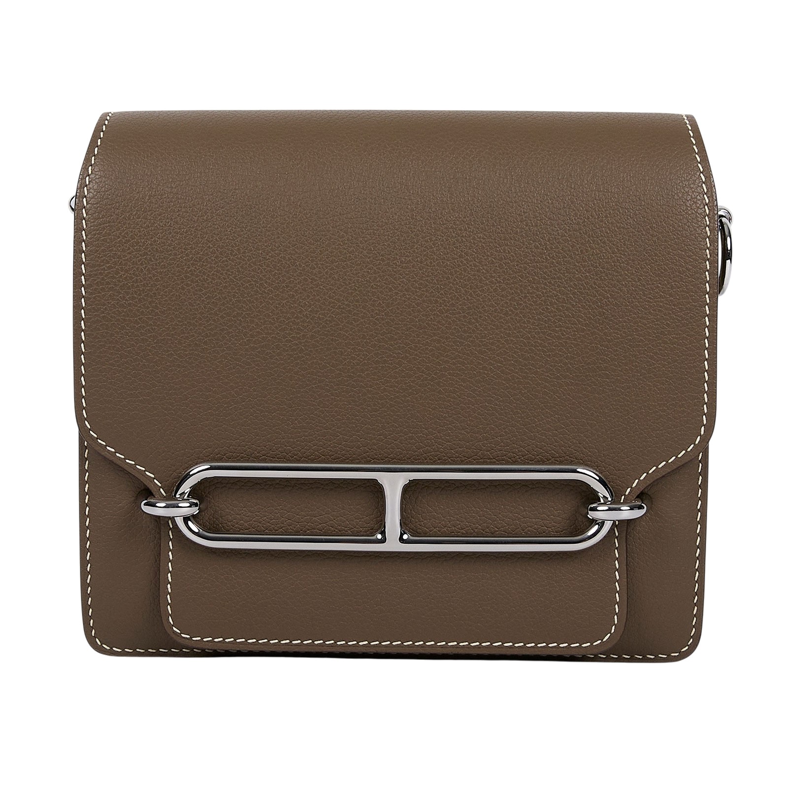 愛馬仕 Hermes Roulis 豬鼻子 斜背包 18 Mini 大象灰 銀色五金 H070510CK18 W刻  原廠盒子/防塵袋/購買證明影本