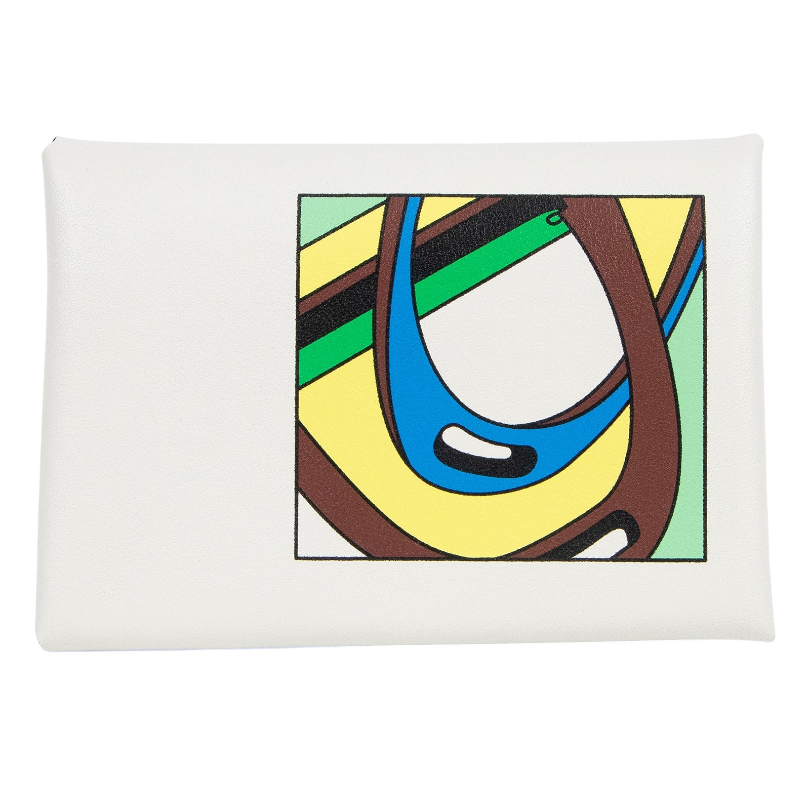 愛馬仕 Hermes Calvi Duo 卡包 白色 銀色五金 H084720CK01 /B刻 白CALVI DUO 彩圖款 原廠盒子