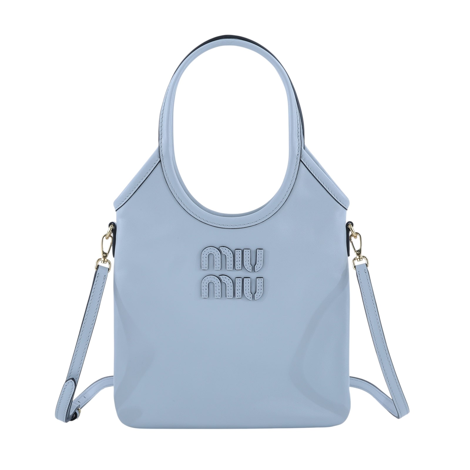 繆繆 MIU MIU Ivy 手提包 5BA281_2IEO 灰IVY 防塵袋