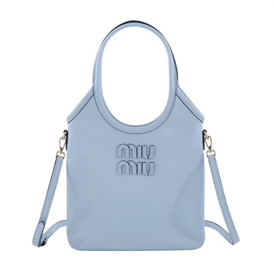 繆繆 MIU MIU Ivy 手提包 5BA281_2IEO 灰IVY 防塵袋