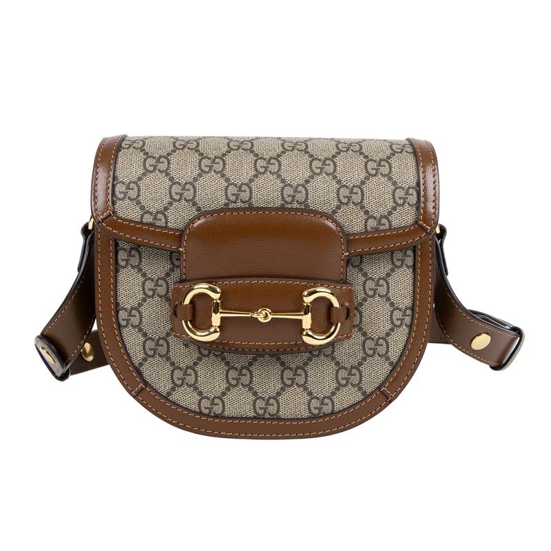 古馳 GUCCI Horsebit 1955 圓形 迷你袋 760191 92TCG 棕1955馬鞍包 防塵袋