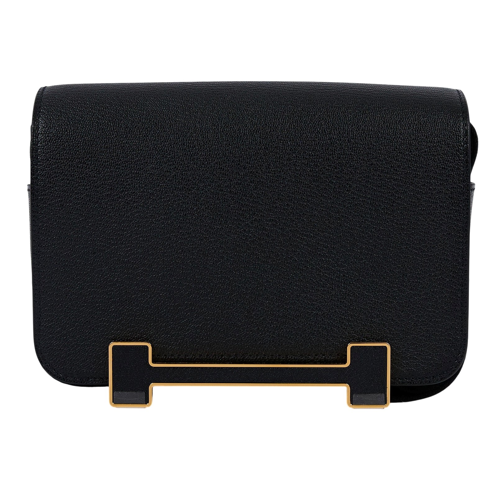 愛馬仕 Hermes Geta Nata 金扣 木屐 斜背包 GETA U刻 黑GETA 防塵袋