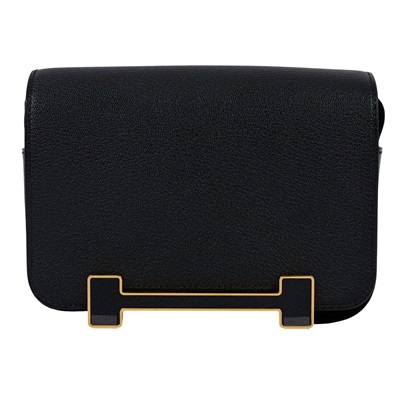 愛馬仕 Hermes Geta Nata 金扣 木屐 斜背包 GETA U刻 黑GETA 防塵袋