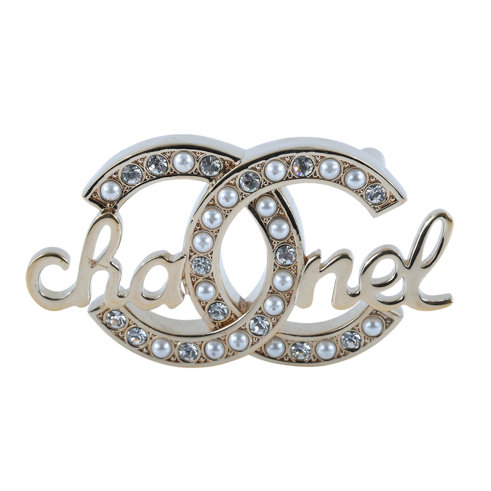 香奈兒 CHANEL 雙C LOGO 品牌 字母 珍珠 胸針 金色 L23B 雙C胸針 無附屬品