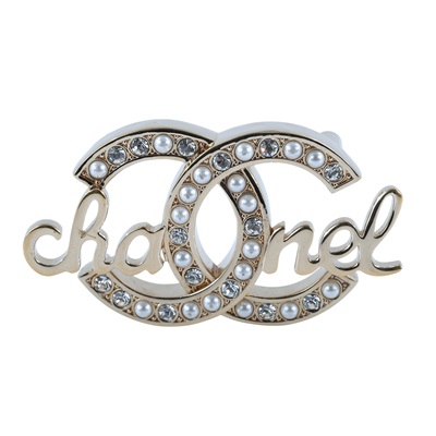 香奈兒 CHANEL 雙C LOGO 品牌 字母 珍珠 胸針 金色 L23B 雙C胸針 無附屬品