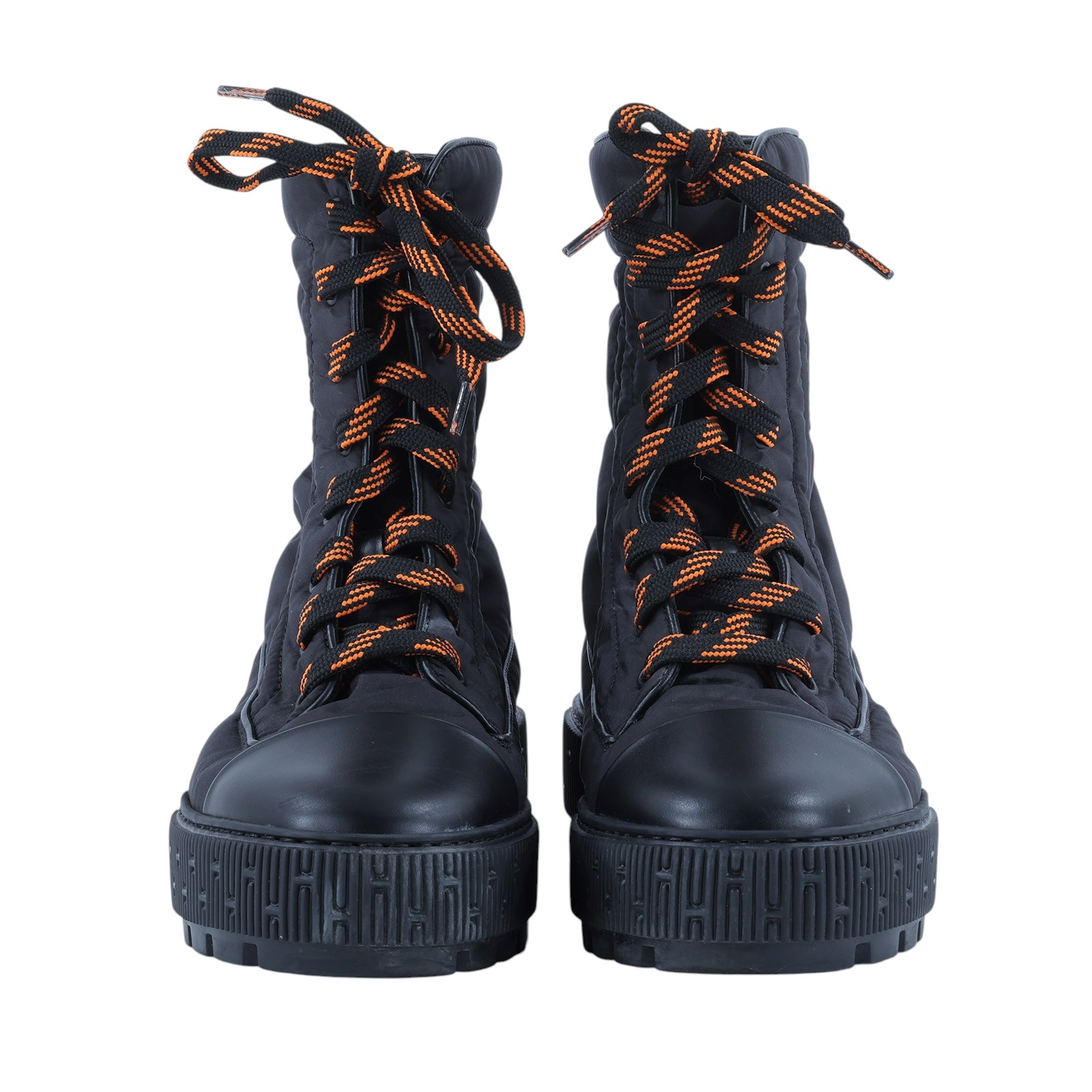 愛馬仕 Hermes Fresh ankle boot 靴子 H232064Zv02380 #38 黑尼龍高筒靴 無附屬品