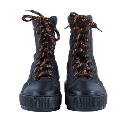 愛馬仕 Hermes Fresh ankle boot 靴子 H232064Zv02380 #38 黑尼龍高筒靴 無附屬品