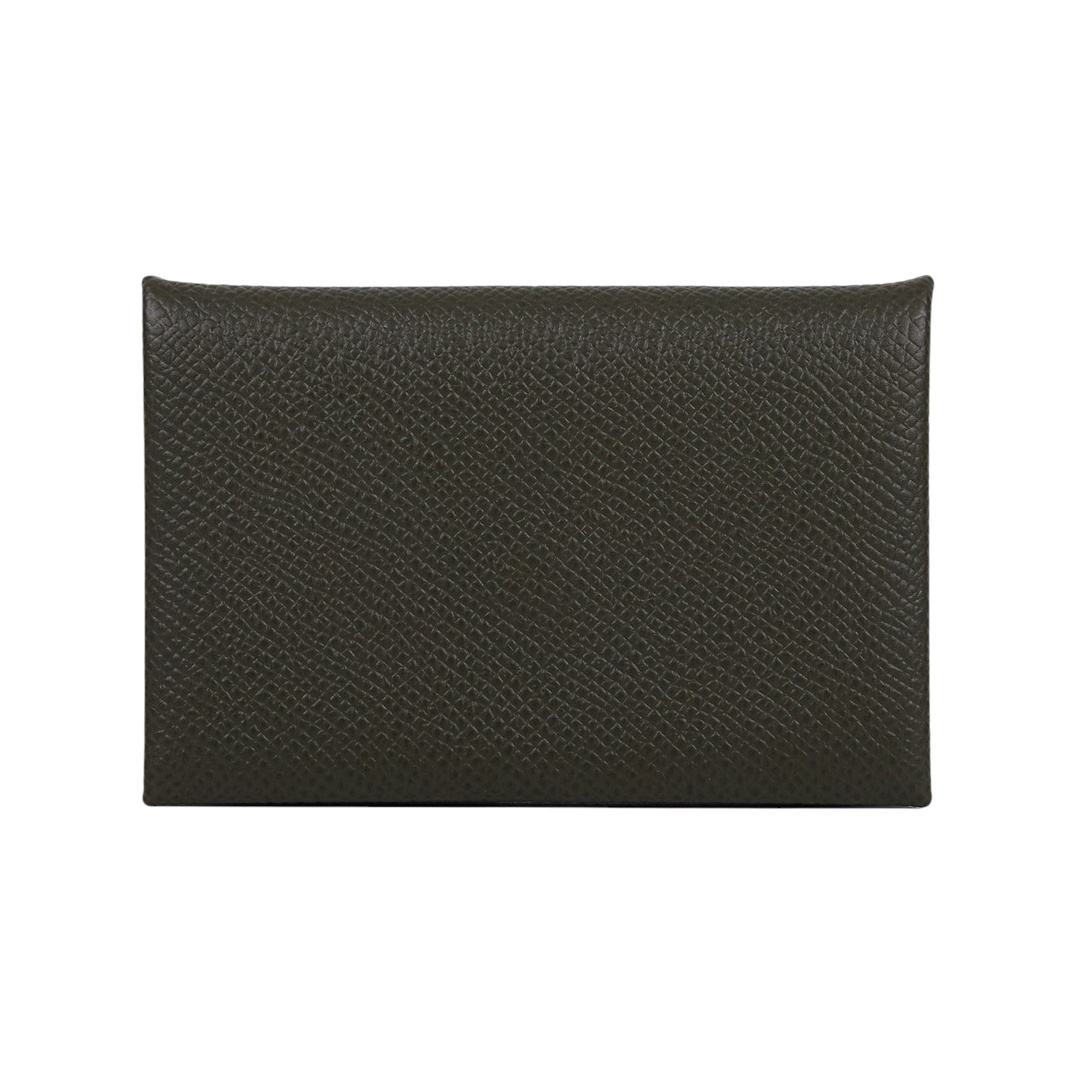 愛馬仕 Hermes Calvi 卡包 CAL Z刻 深綠CALVI 原廠盒子