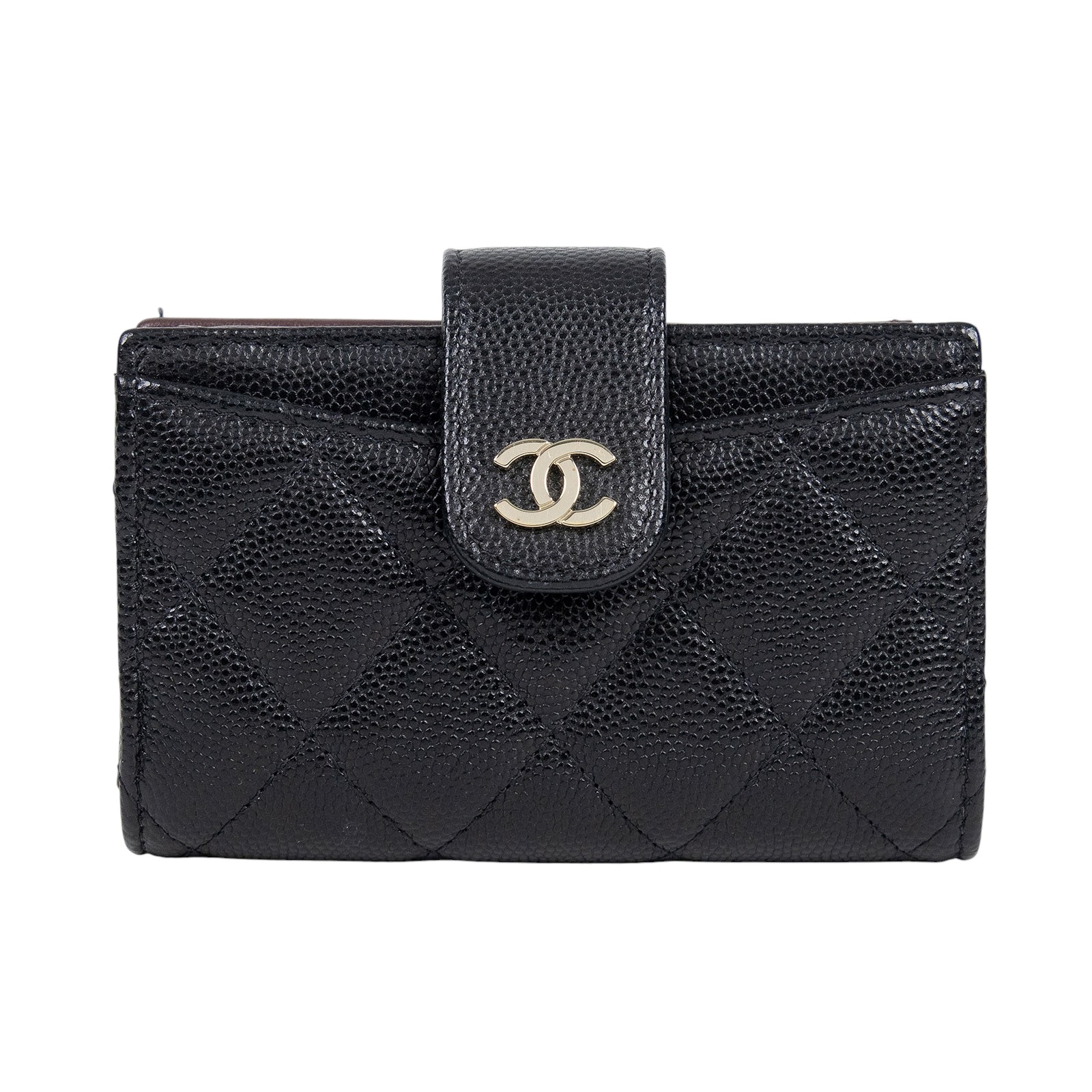 香奈兒 CHANEL 雙C 菱格紋 卡包 AP1991 30開黑荔枝卡包 原廠盒子/防塵袋