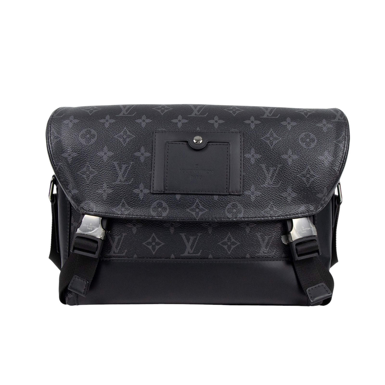 路易威登 LOUIS VUITTON Messenger PM Voyager Eclipse帆布 肩背 郵差包 黑色 M40511  防塵袋/購買證明