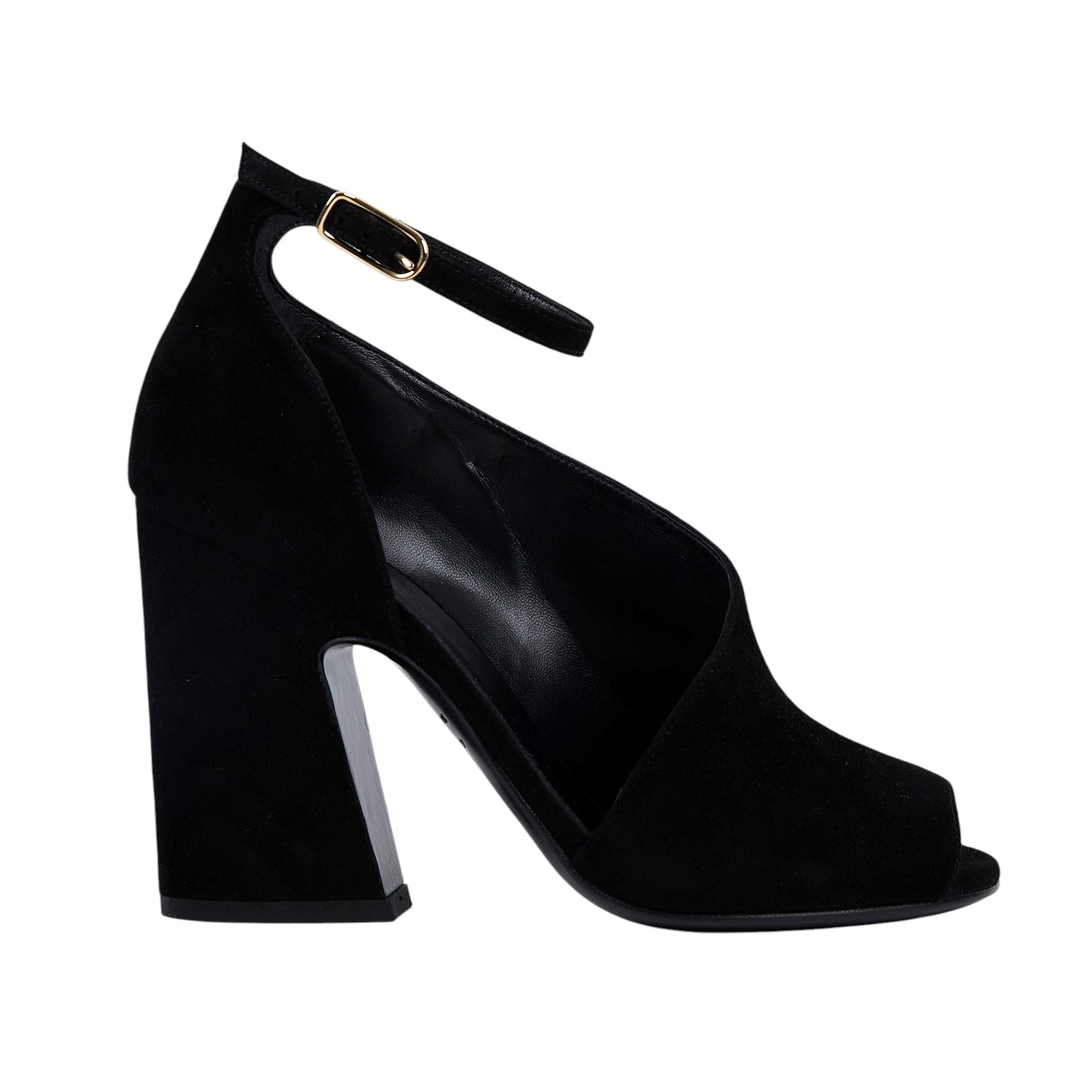 愛馬仕 Hermes 踝帶 高跟 涼鞋 H162056Zv02370 #37 黑麂皮高跟鞋 原廠盒子/防塵袋