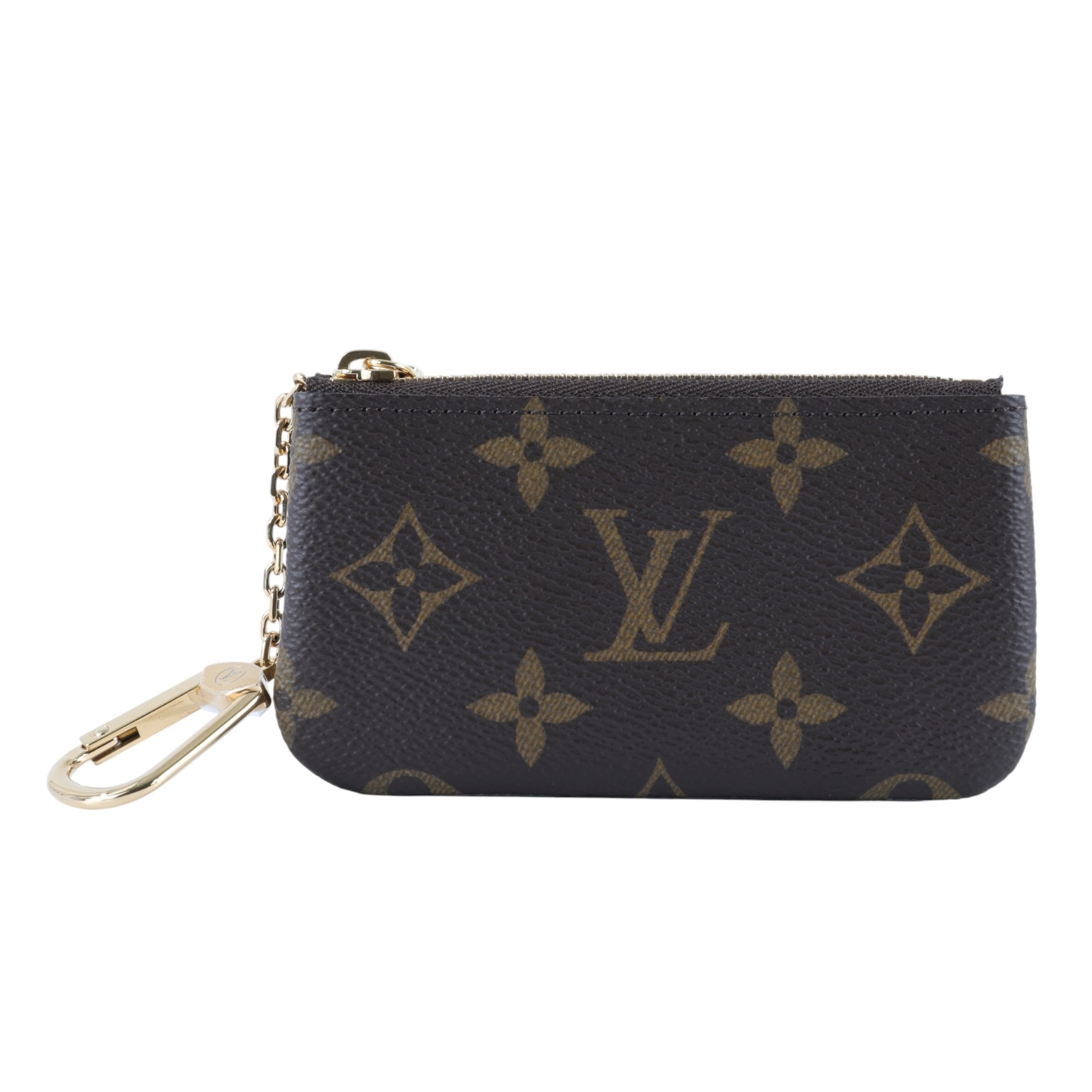 路易威登 LOUIS VUITTON 鑰匙零錢包 吊飾 經典帆布 M62650 晶片款 原花拉鍊鑰匙包 無附屬品