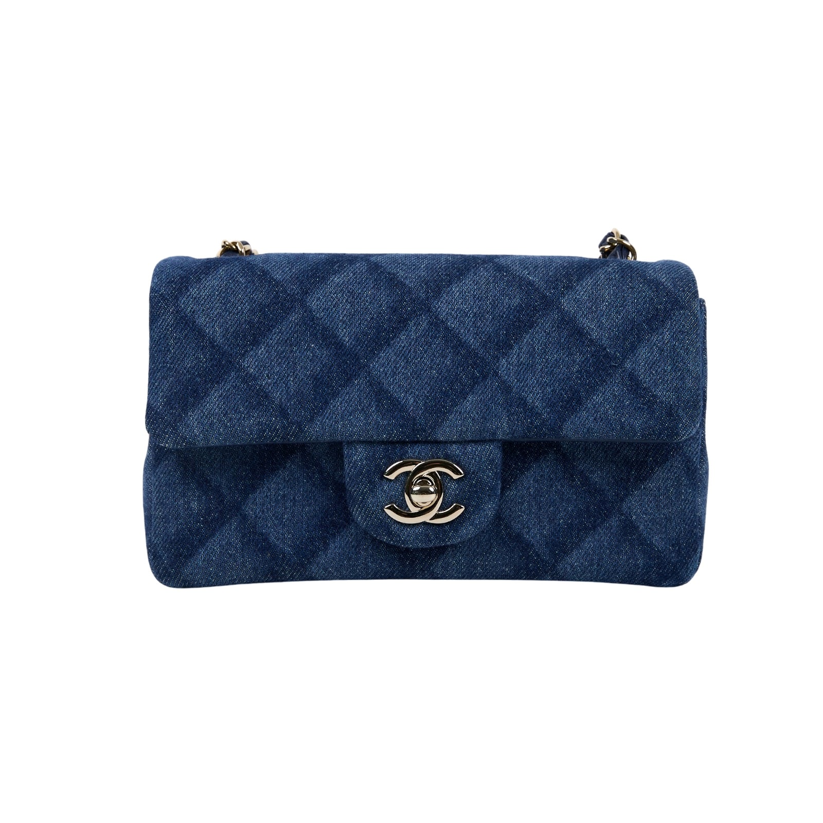 香奈兒 CHANEL CF 迷你 口蓋包 A69900 B09077 晶片款 丹寧COCO20 原廠盒子/防塵袋