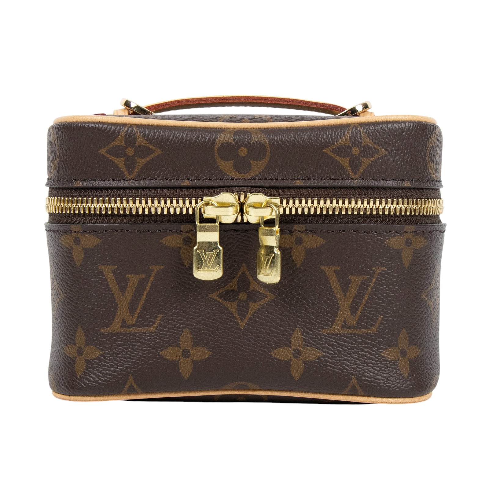 路易威登 LOUIS VUITTON Nice Nano 經典帆布 梳洗袋 化妝箱 M44936 原花Nice Nano化妝包 原廠盒子/防塵袋