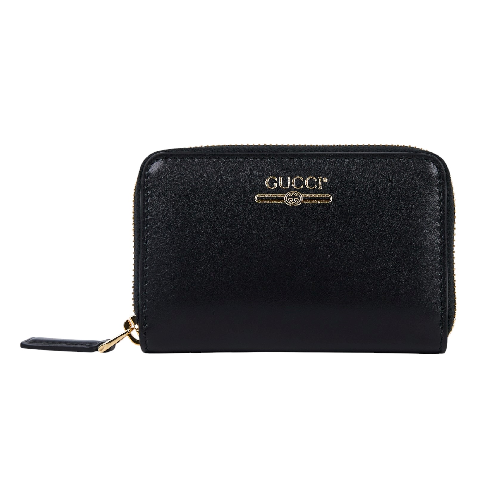 古馳 GUCCI 拉鍊卡夾 零錢包 547597 0YA0G 黑拉鍊零錢包 原廠盒子/防塵袋