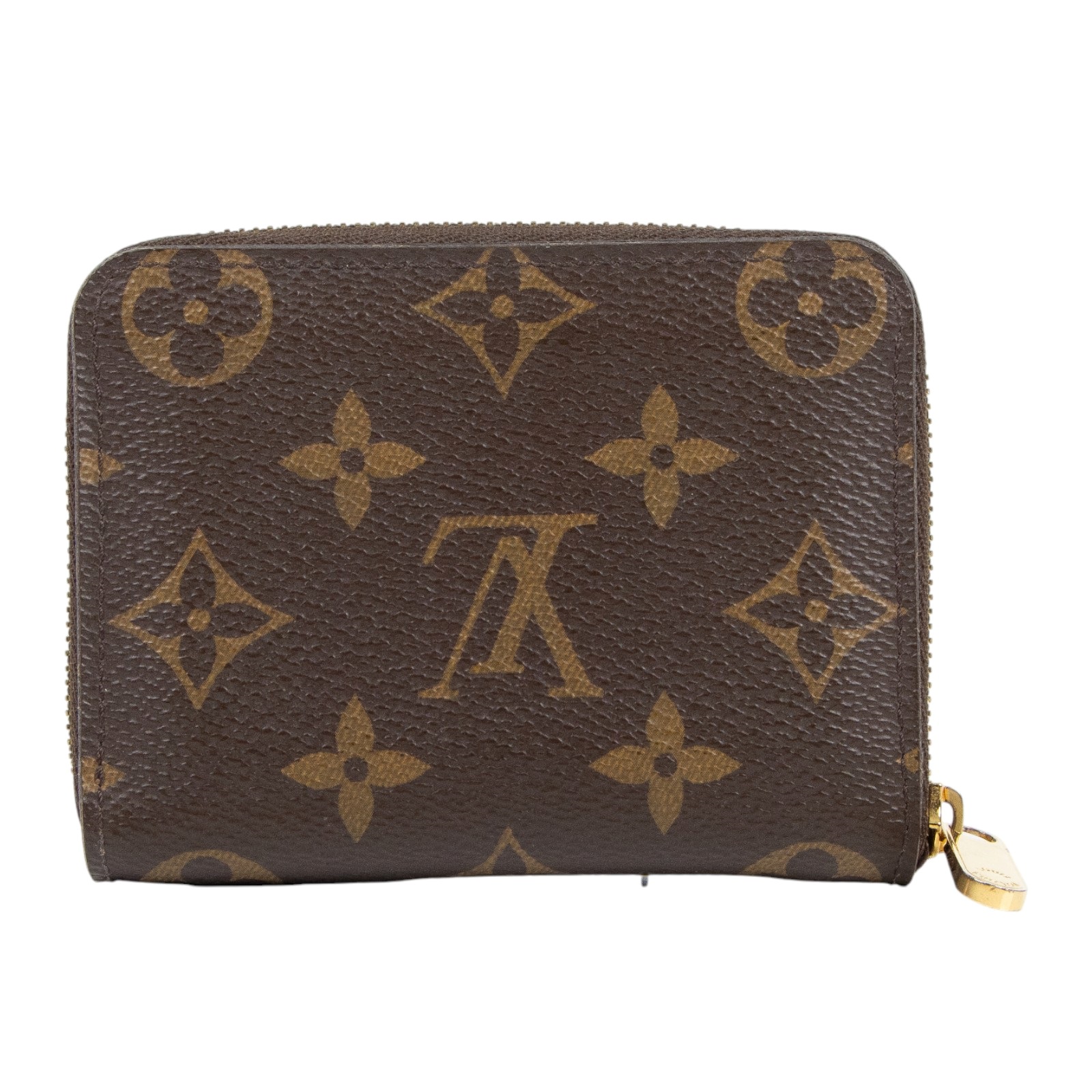 路易威登 LOUIS VUITTON 拉鏈零錢包 經典帆布 M60067 晶片款 原花拉鍊零錢包 原廠盒子/購買證明/防塵袋