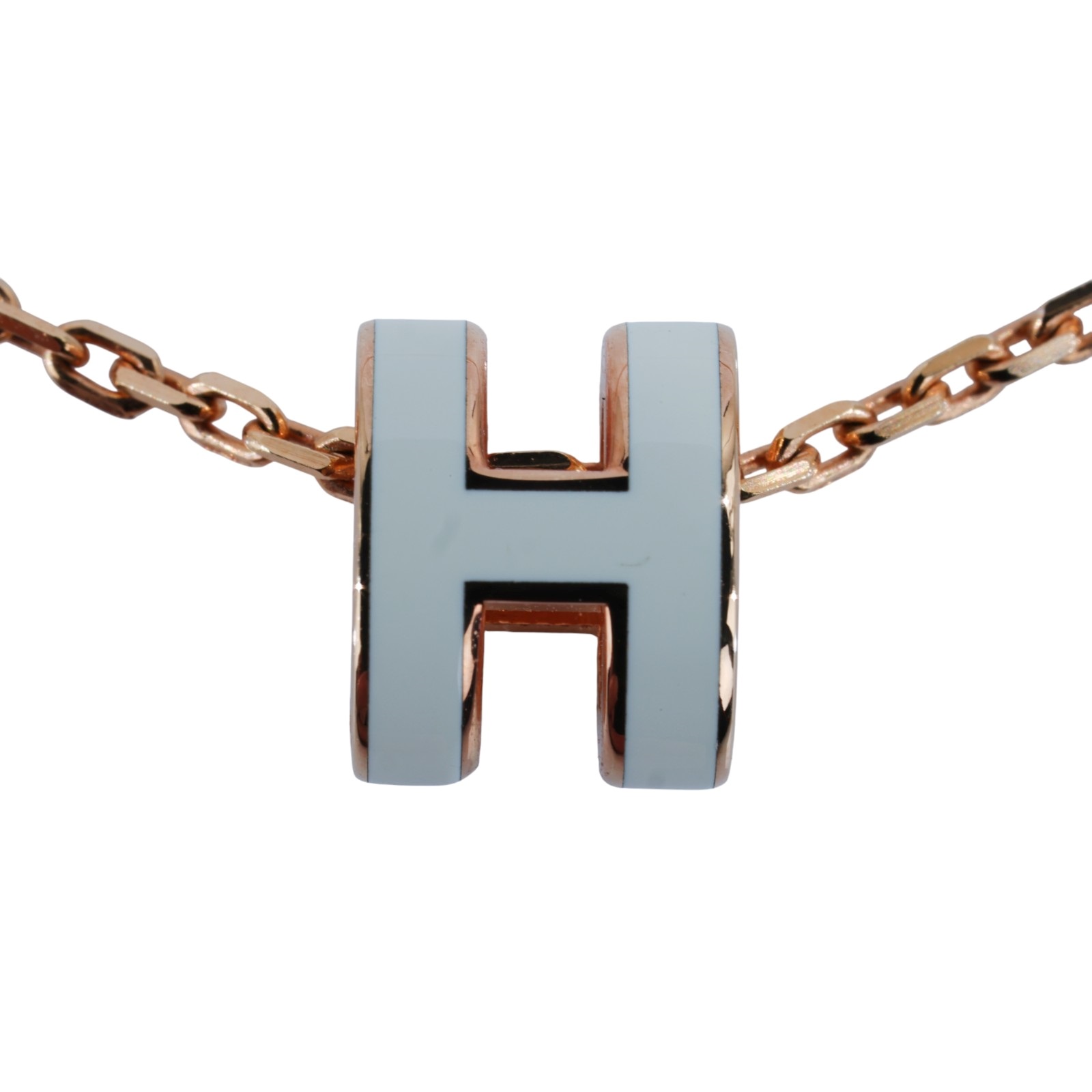 愛馬仕 Hermes Mini Pop H 墜飾 白色 H147992FO49 /ST0264 白/玫金POP耳環 MINI 原廠盒子/購買證明/防塵袋