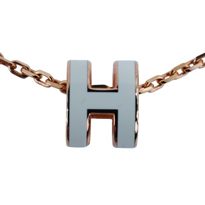 愛馬仕 Hermes Mini Pop H 墜飾 白色 H147992FO49 /ST0264 白/玫金POP耳環 MINI 原廠盒子/購買證明/防塵袋