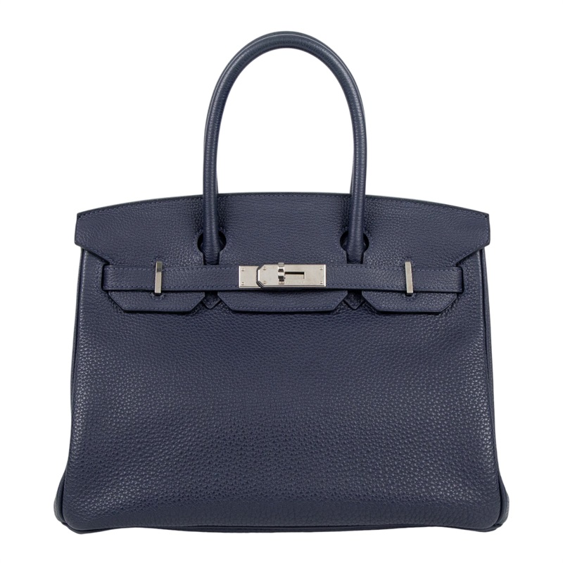 愛馬仕 Hermes Birkin Bag 柏金包 30 BK30 T刻 深藍BIRKIN30 原廠盒子(盒子破損)/鎖組