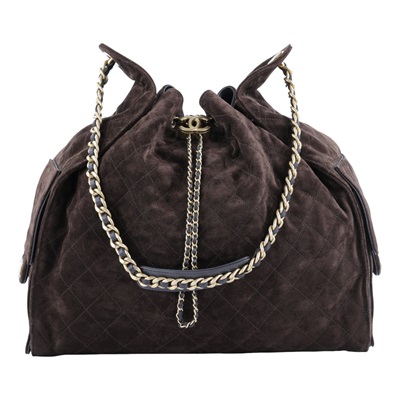 香奈兒 CHANEL 2025 春夏 25 大型包 AS5553 B18799 晶片款 咖啡麂皮25包 大款 原廠盒子/防塵袋